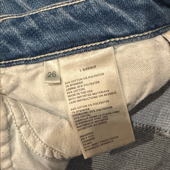 L’Agence high waisted baby bootcut light wash jeans - Picture 8 of 12